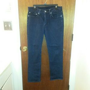 Levi's 34x30 Dark Blue Straight Fit Jeans